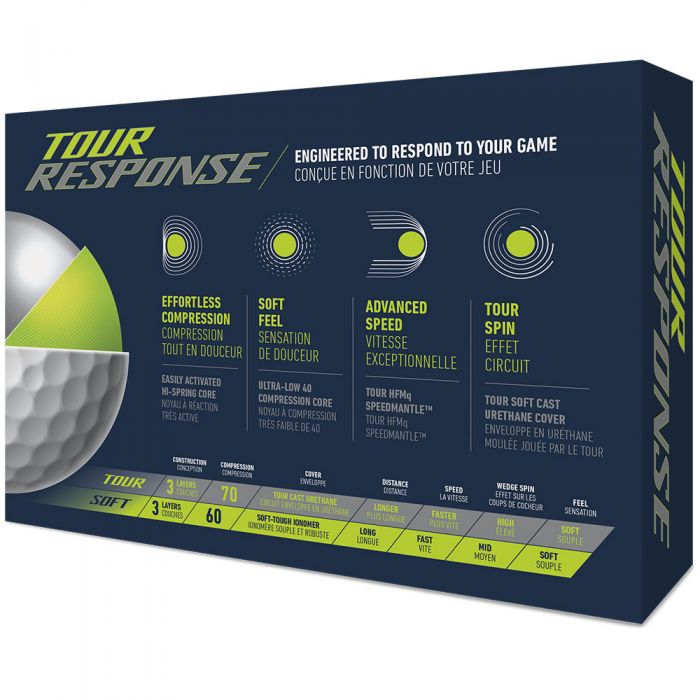 TaylorMade Tour Response White Golf Balls - 12 Pack