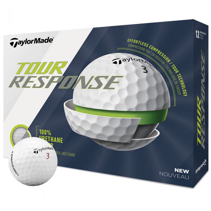 TaylorMade Tour Response White Golf Balls - 12 Pack