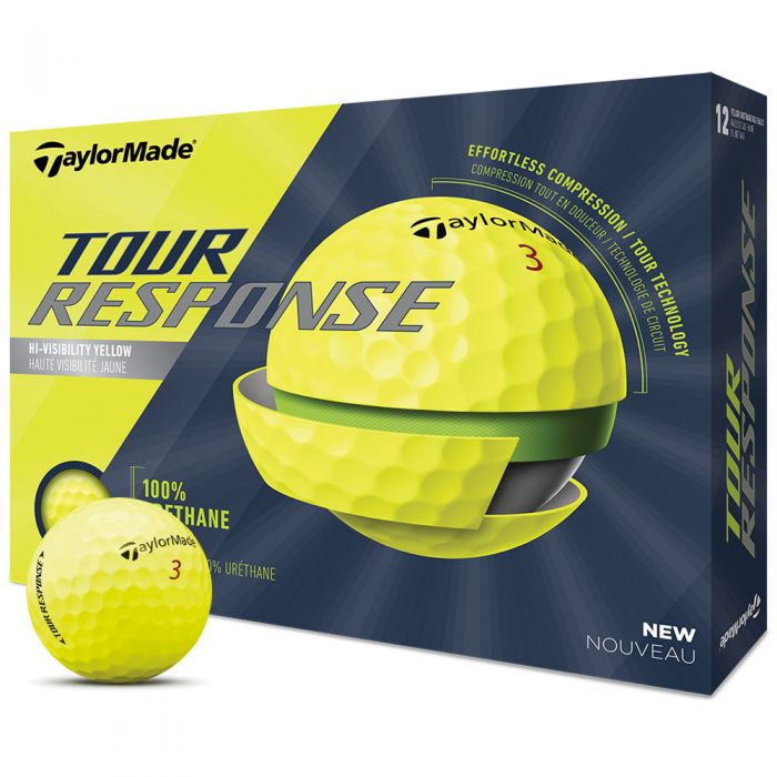 TaylorMade Tour Response Yellow Golf Balls - 12 Pack