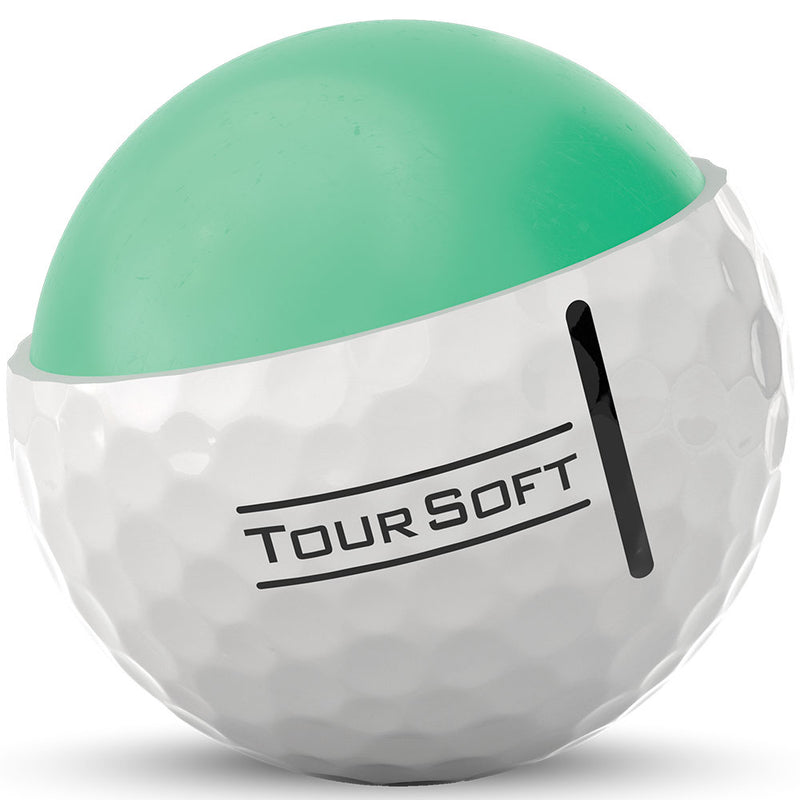 Titleist Tour Soft Golf Balls - White - Double Dozen