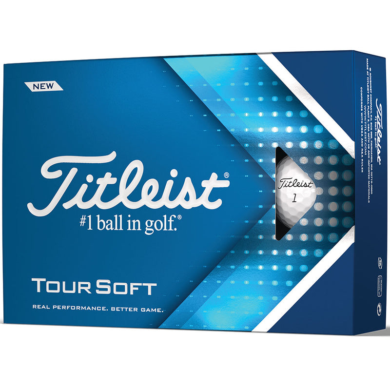 Titleist Tour Soft Golf Balls - White - Double Dozen