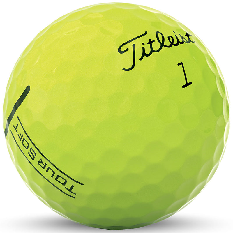 Titleist Tour Soft Golf Balls - Yellow - Double Dozen