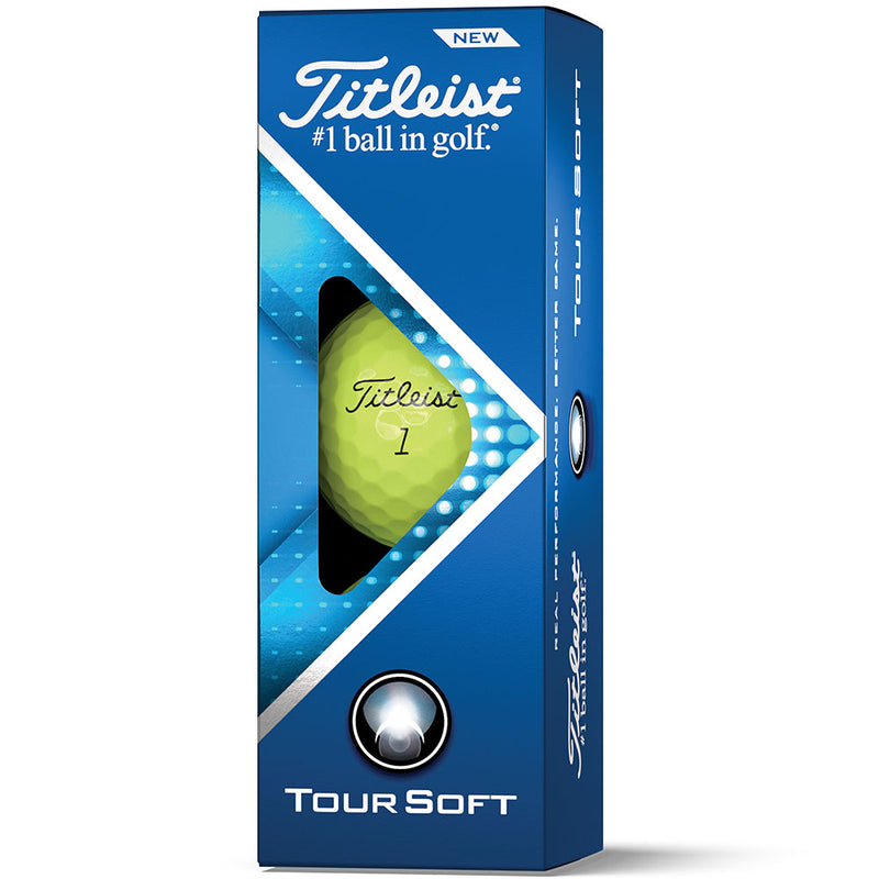 Titleist Tour Soft Golf Balls - Yellow - Double Dozen