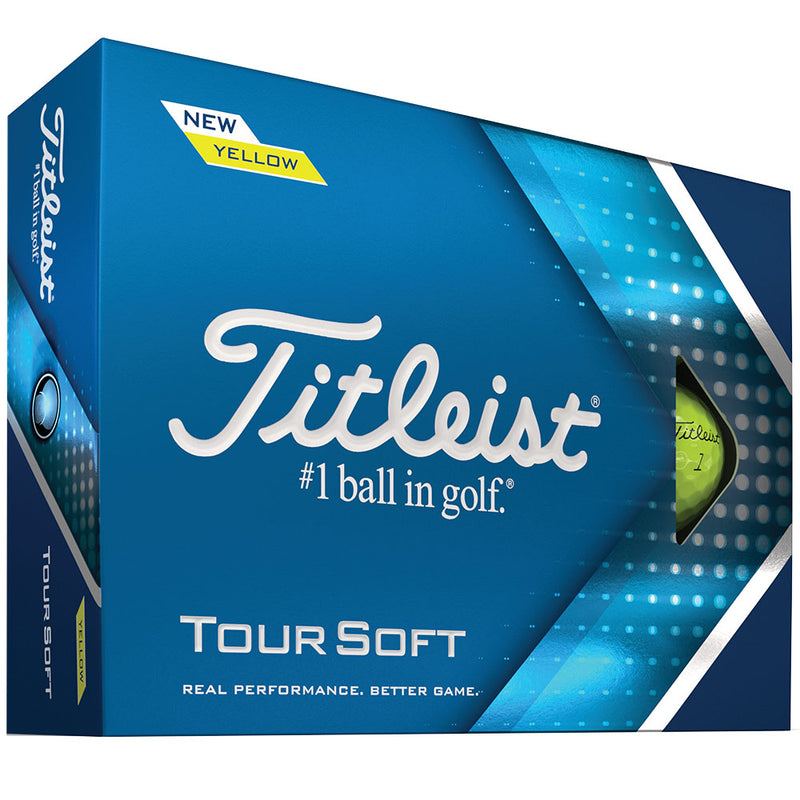 Titleist Tour Soft Golf Balls - Yellow - Double Dozen