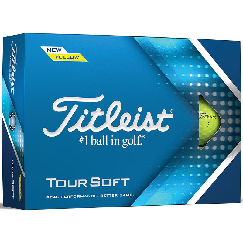 Titleist Tour Soft Golf Balls - Yellow - Double Dozen