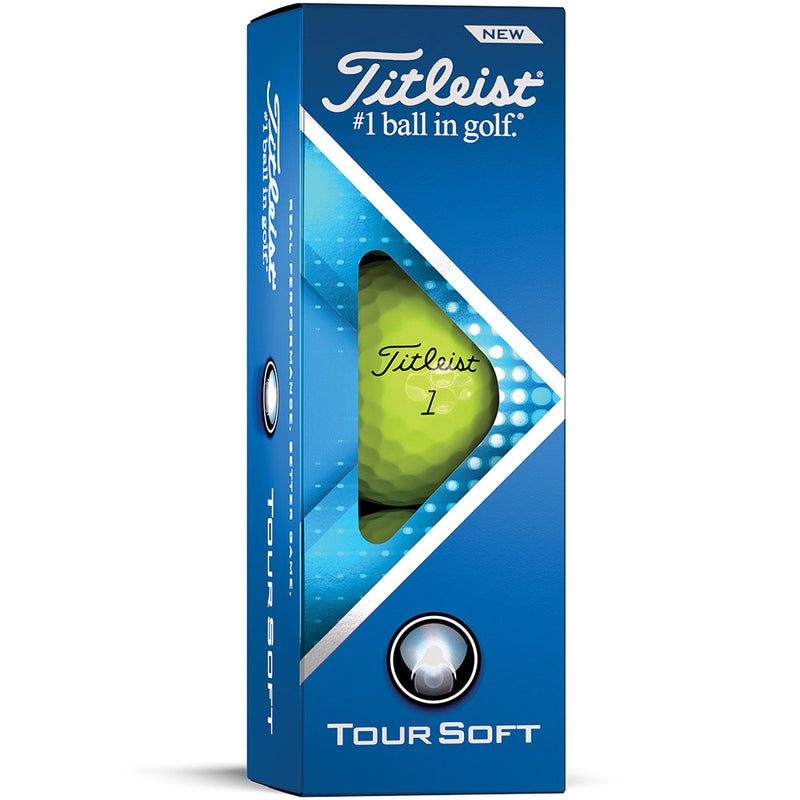 Titleist Tour Soft Golf Balls - Yellow - Double Dozen