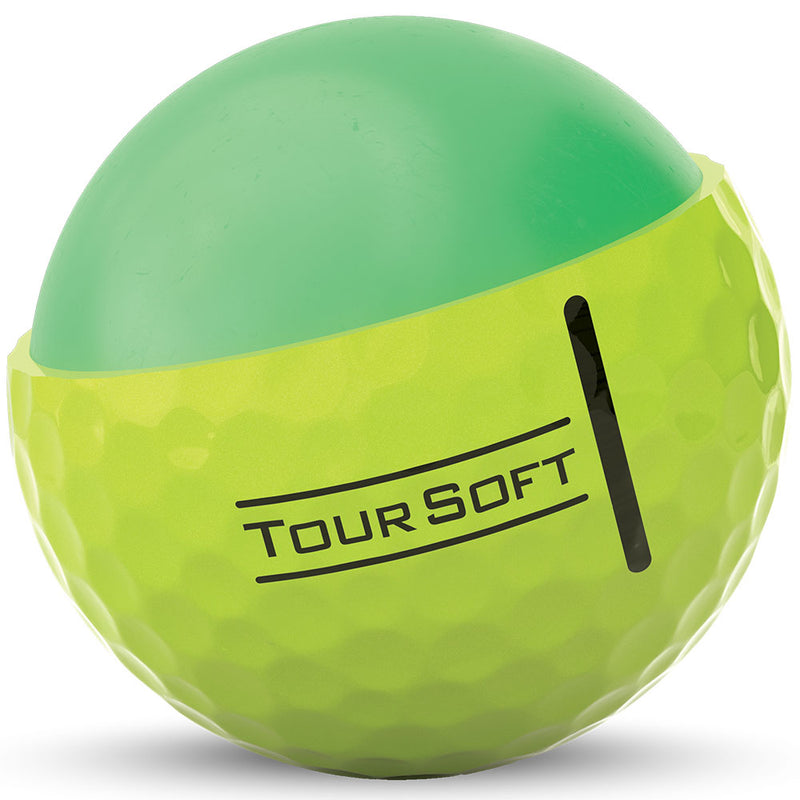 Titleist Tour Soft Golf Balls - Yellow - Double Dozen