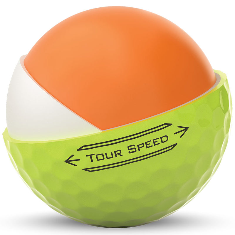 Titleist Tour Speed Golf Balls - Yellow - Double Dozen