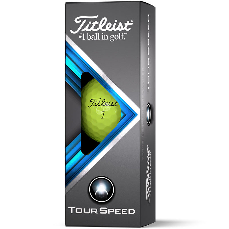 Titleist Tour Speed Golf Balls - Yellow - Double Dozen