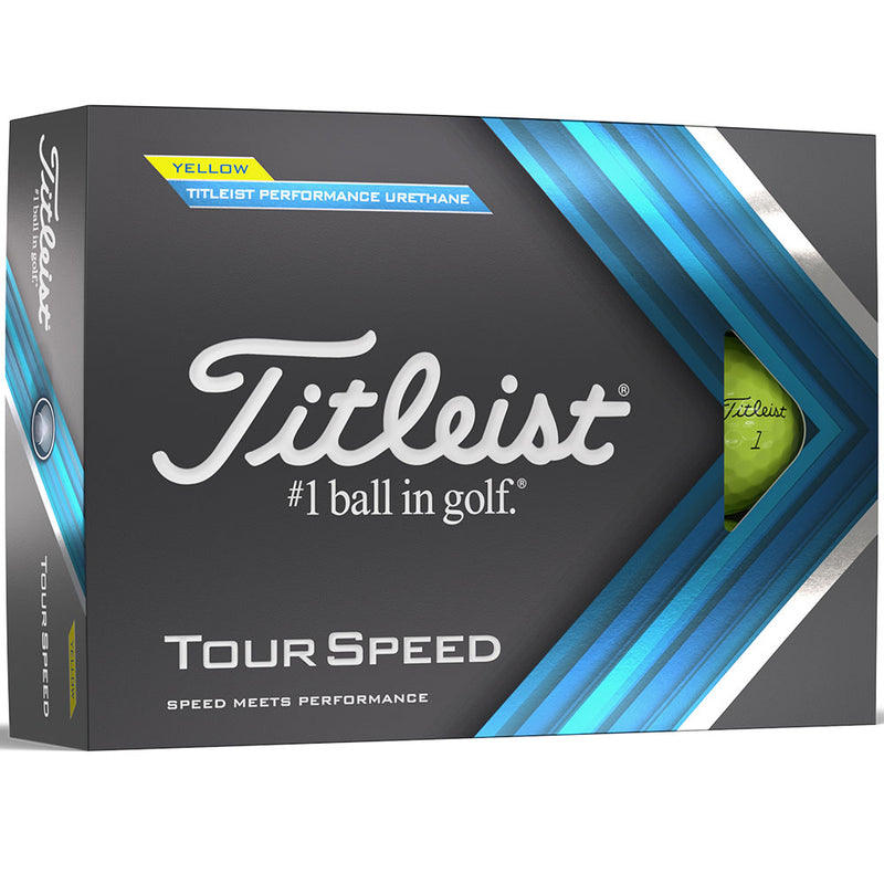 Titleist Tour Speed Golf Balls - Yellow - Double Dozen