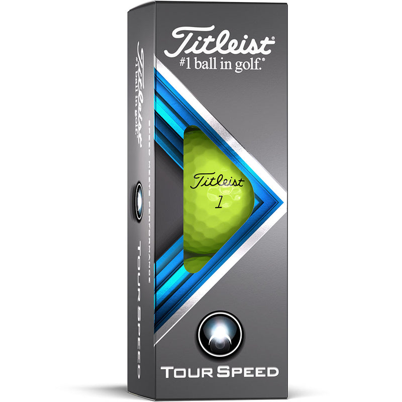 Titleist Tour Speed Golf Balls - Yellow - Double Dozen