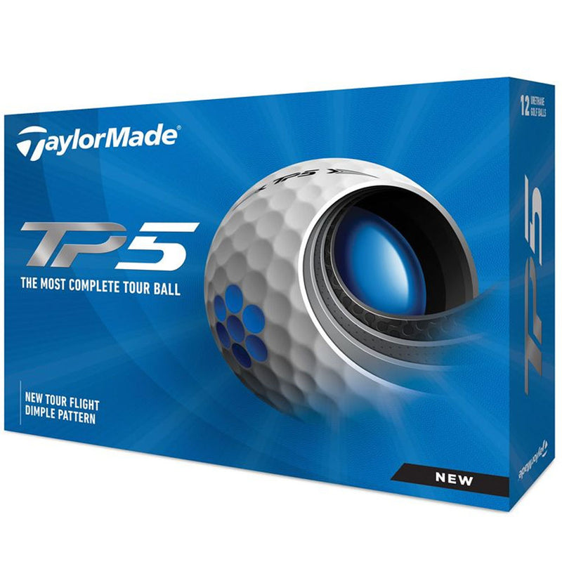 TaylorMade TP5 Golf Balls - White - Double Dozen