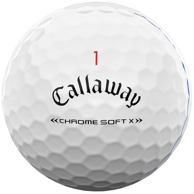 Callaway Chrome Soft X Triple Track Golf Balls - White - Double Dozen