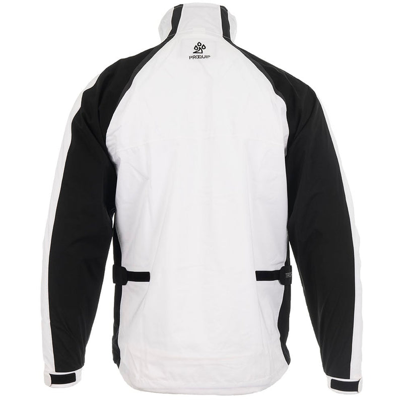 ProQuip Golf Trophy Waterproof Jacket - White/Black/Grey