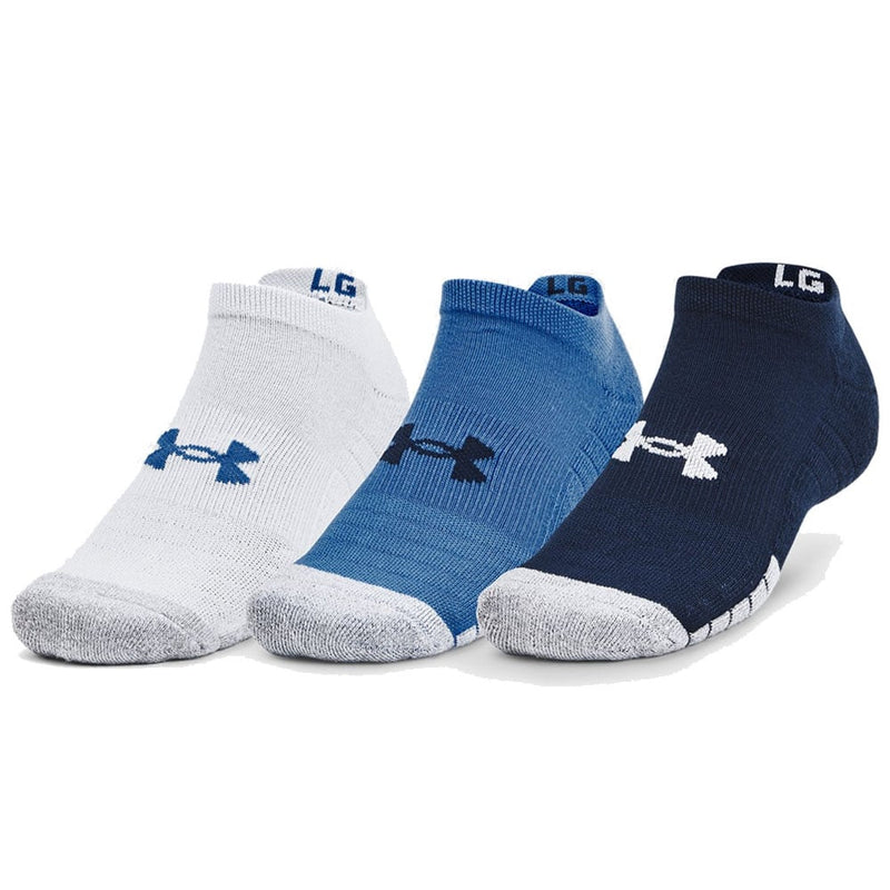 Under Armour HeatGear No Show Socks (3 Pack) - Academy Navy