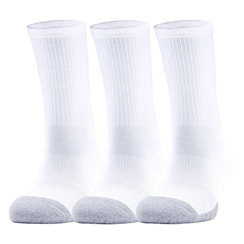 Under Armour HeatGear Crew Golf Socks (3 Pack) - White