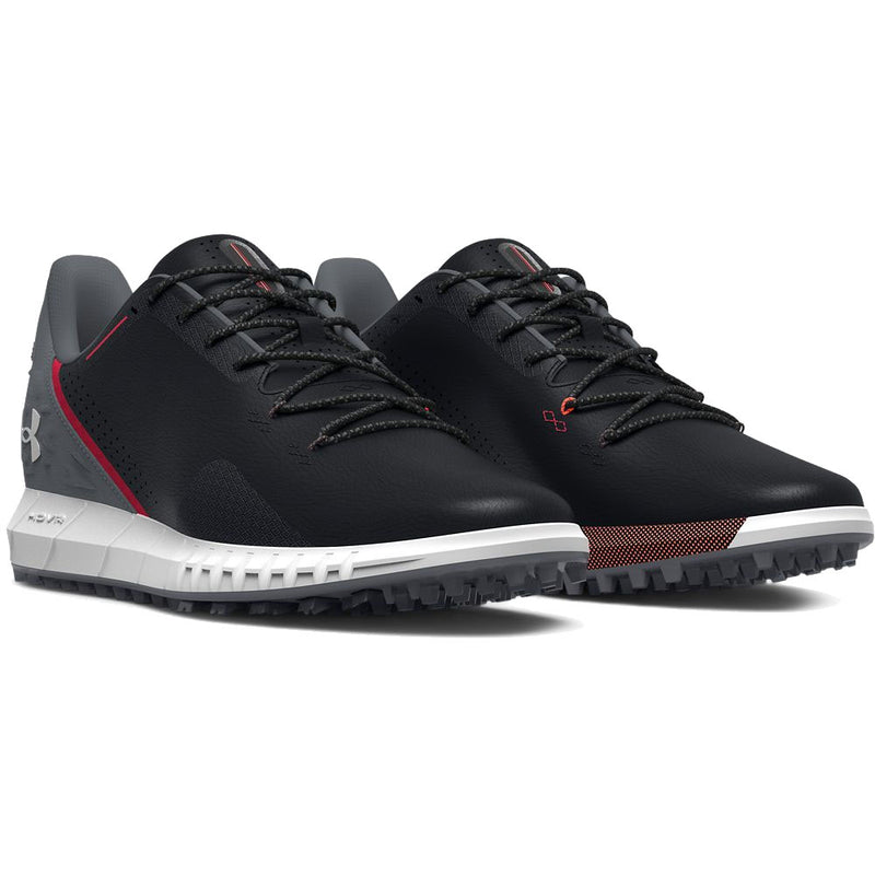 Under Armour HOVR Drive Wide Fit Waterproof Spikeless Shoes - Black/Pitch Grey