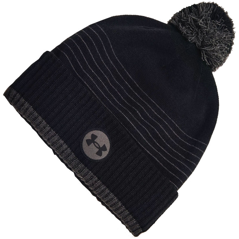 Under Armour Truckstop Fleece Beanie Hat - Black/Jet Grey