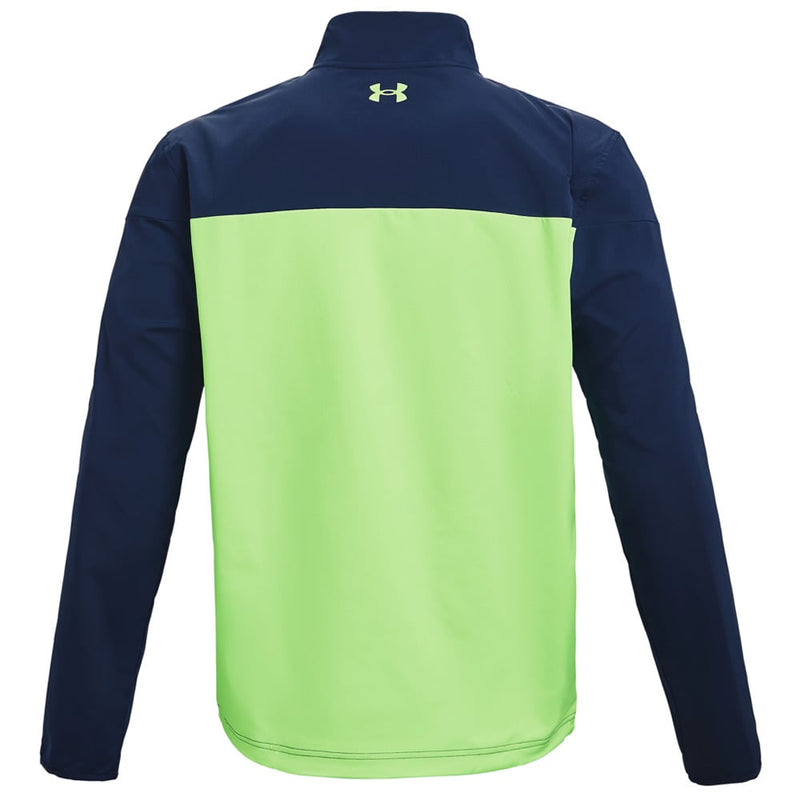 Under Armour Storm Windstrike 1/2 Zip Windproof Jacket - Regal/Academy/Summer Lime