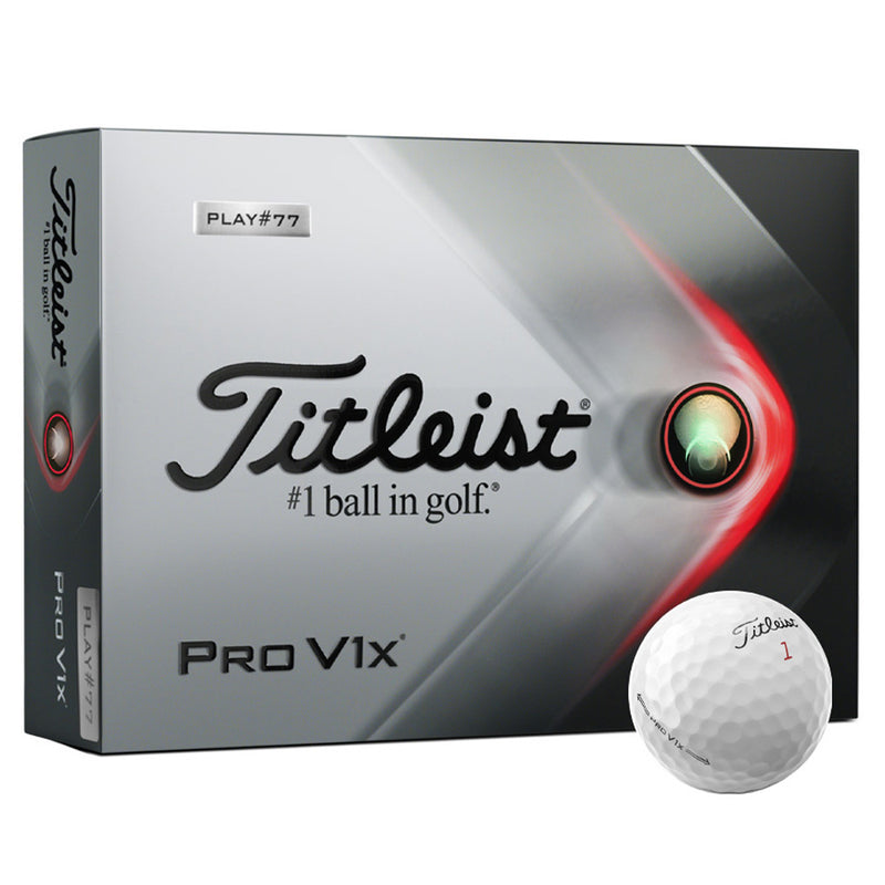 Titleist Pro V1x White Golf Balls - 12 Pack