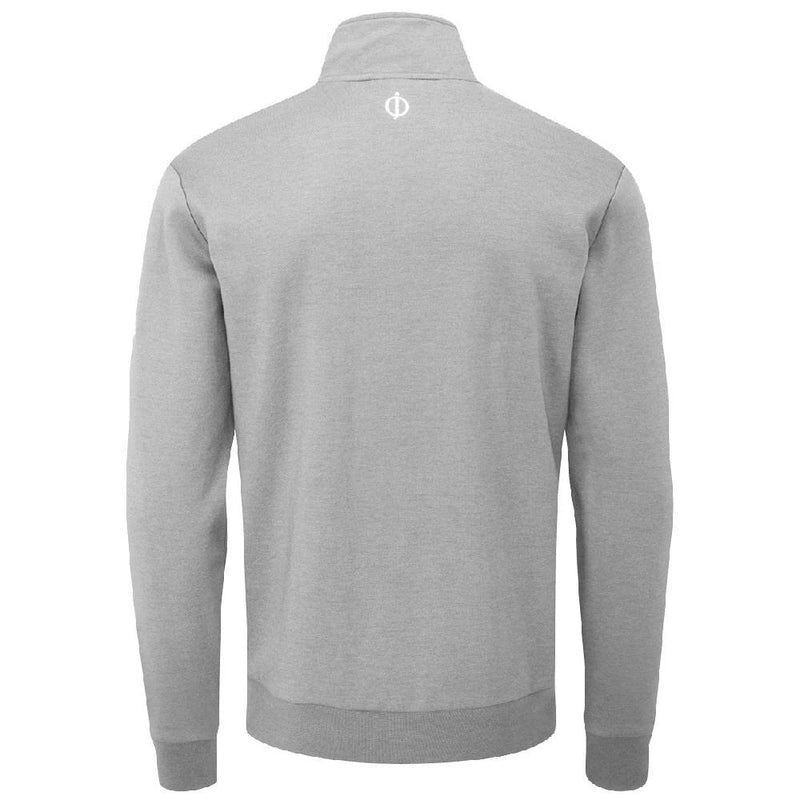 Oscar Jacobson Hawkes 1/4 Zip Pullover - Light Grey