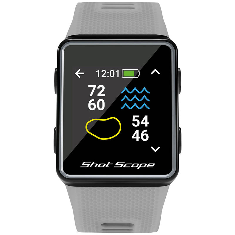 Shot Scope V3 GPS Golf Watch Performance Tracker Grey