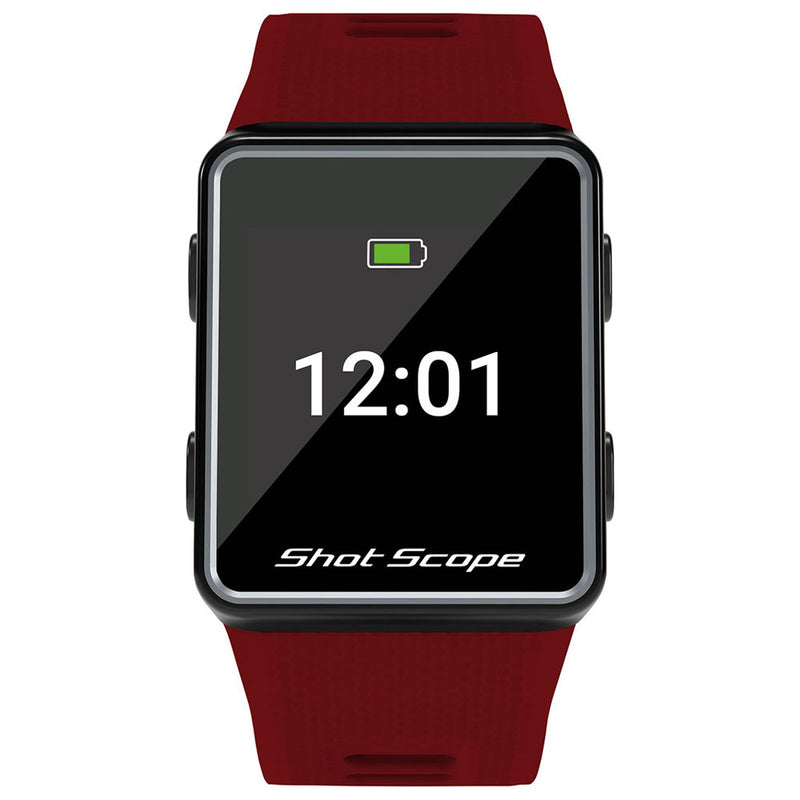 Shot Scope V3 GPS Golf Watch & Performance Tracker - Red