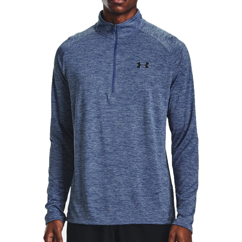 Under Armour Tech 2.0 1/2 Zip Pullover - Mineral Blue/Black