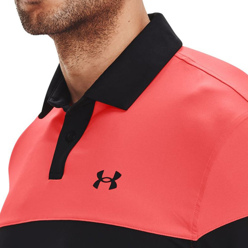 Under Armour T2G Blocked Polo - Black/Venom Red