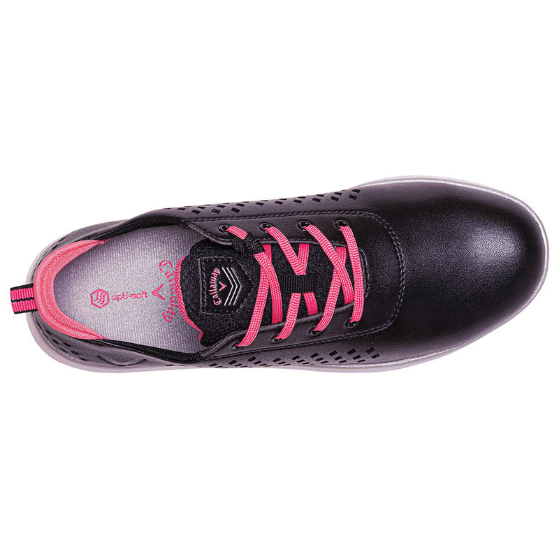 Callaway Halo Diamond Ladies Spikeless Shoe - Black/Pink