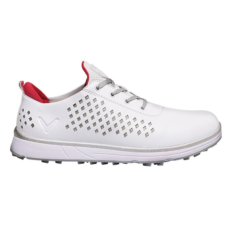 Callaway Halo Diamond Ladies Spikeless Shoe - White/Pink