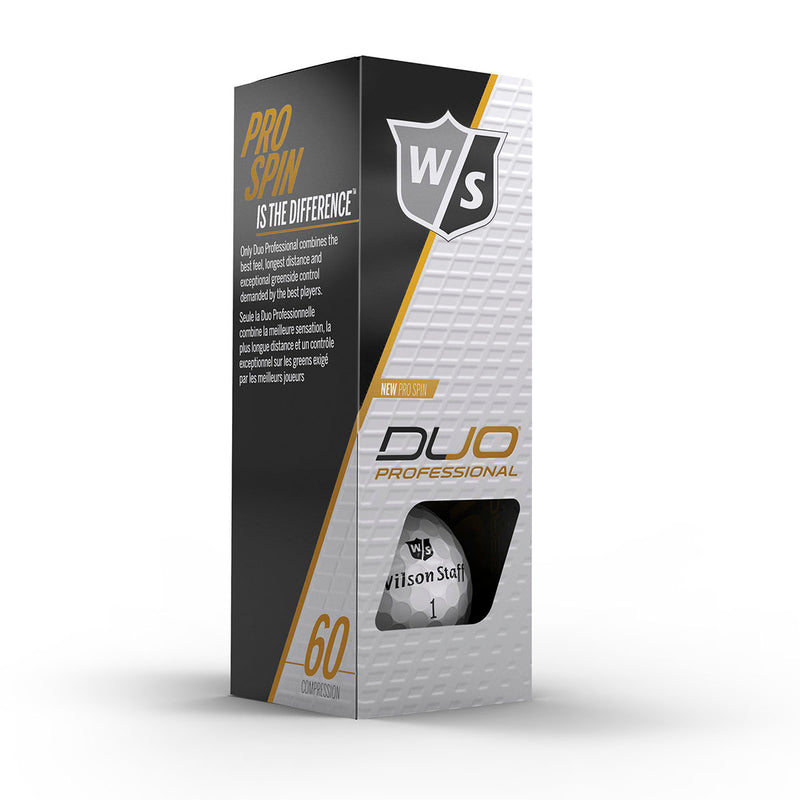 Wilson Duo Professional White Golf Balls - 12 Pack