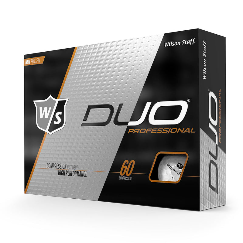 Wilson Duo Professional White Golf Balls - 12 Pack