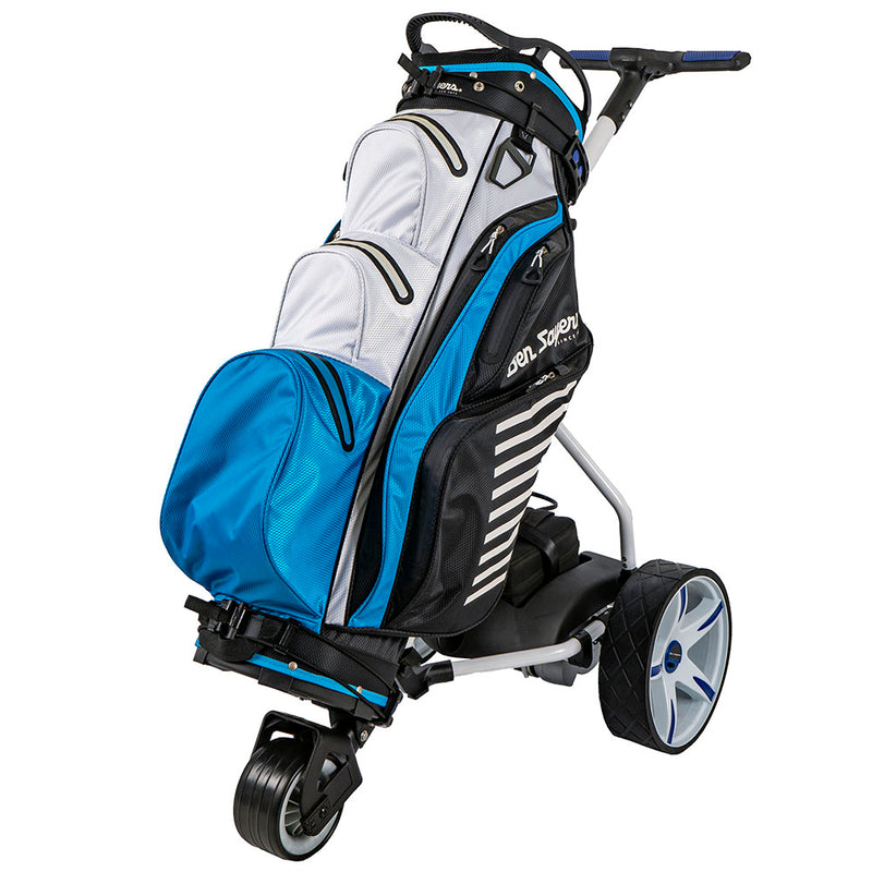 Ben Sayers Lithium Golf Trolley - White/Blue