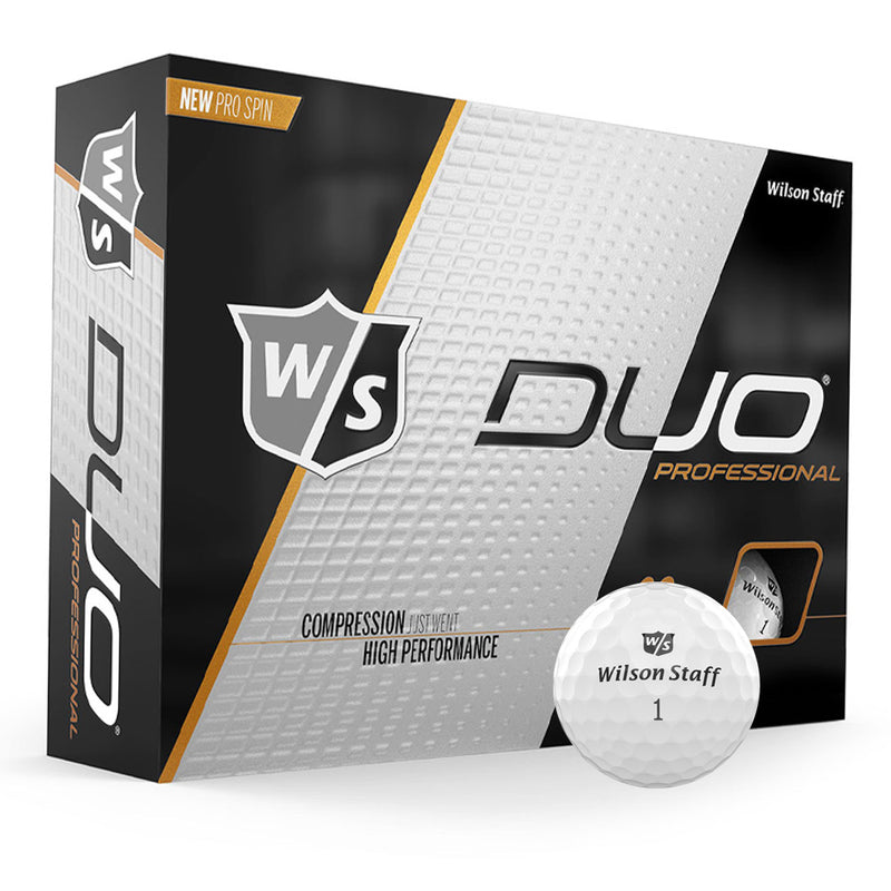 Wilson Duo Professional White Golf Balls - 12 Pack