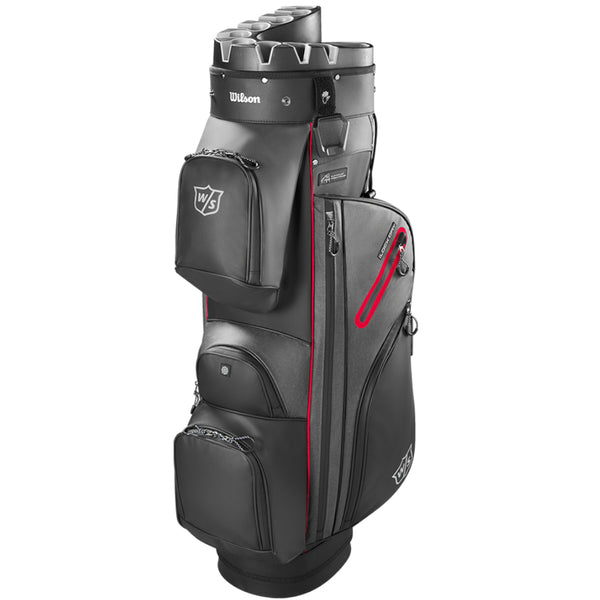 Wilson I-Lock Dry Cart Bag - Black/Red