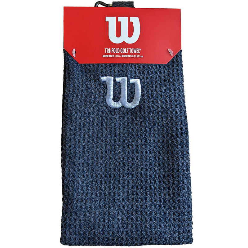 Wilson Microfibre Trifold Towel - Black/White