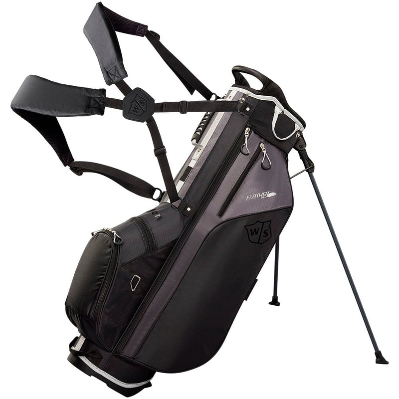 Wilson Feather Stand Bag - Black/Charcoal/Silver