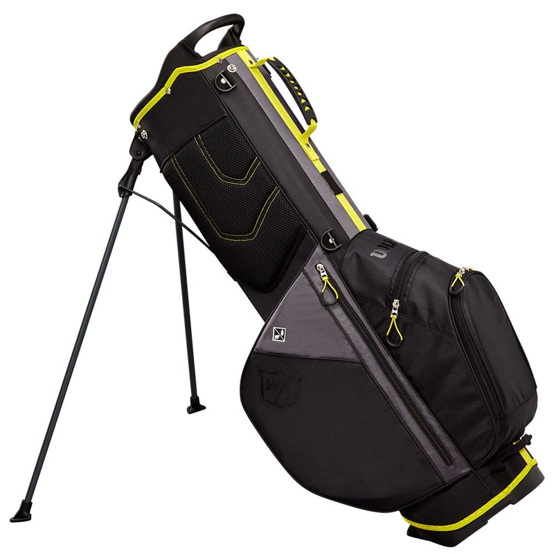 Wilson Feather Stand Bag - Black/Silver/Citron