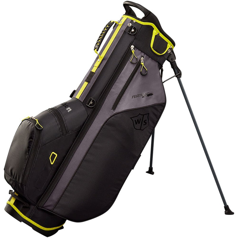 Wilson Feather Stand Bag - Black/Silver/Citron