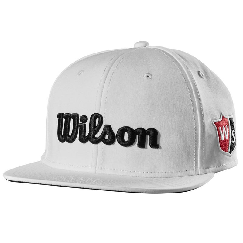 Wilson Tour Flat Brim Cap - White