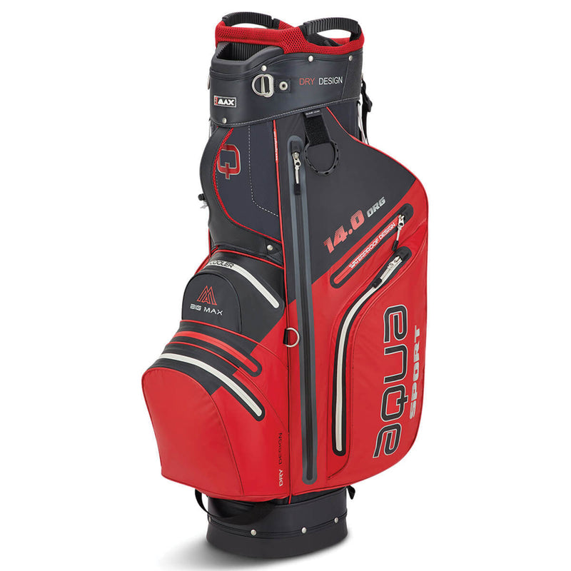 BIG MAX Aqua Sport 3 Waterproof Cart Bag - Red/Black