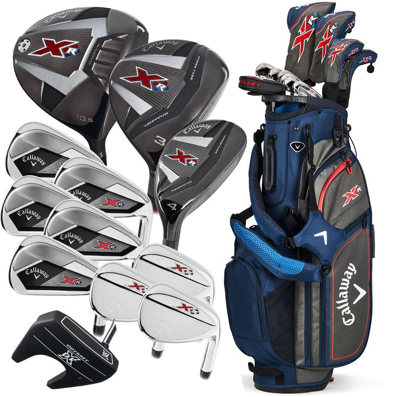 Callaway XR 13-Piece Stand Bag Package Set - Navy/Silver - Steel