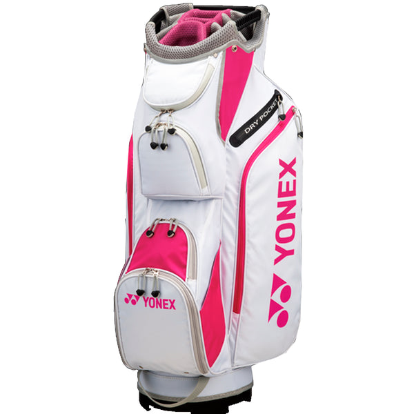 Yonex Ladies Waterproof Cart Bag - White/Pink