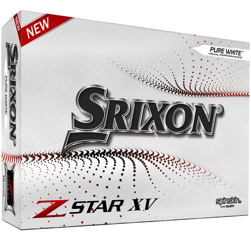 Srixon Z-Star XV 7 Golf Balls - Pure White - 12 Pack