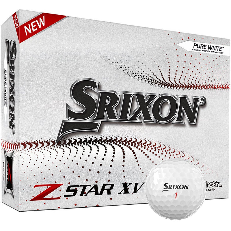 Srixon Z-Star XV 7 Golf Balls - Pure White - 12 Pack