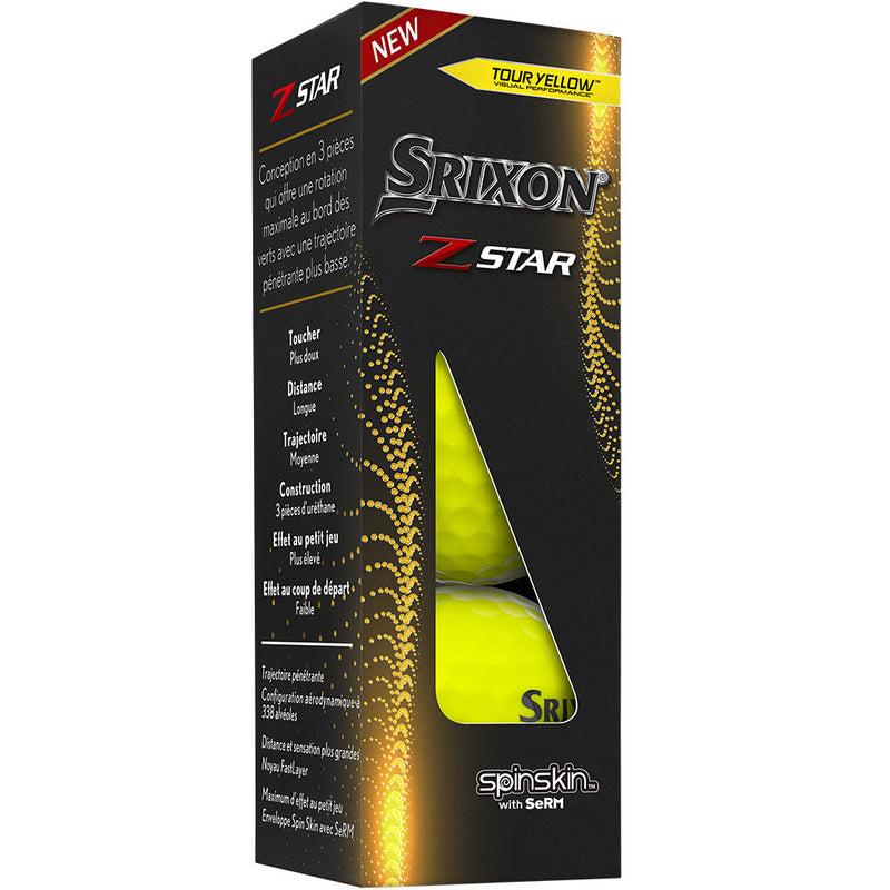 Srixon Z-Star 7 Golf Balls - Tour Yellow - 12 Pack