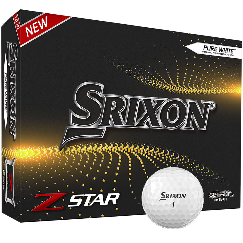 Srixon Z-Star 7 Golf Balls - Pure White - 12 Pack