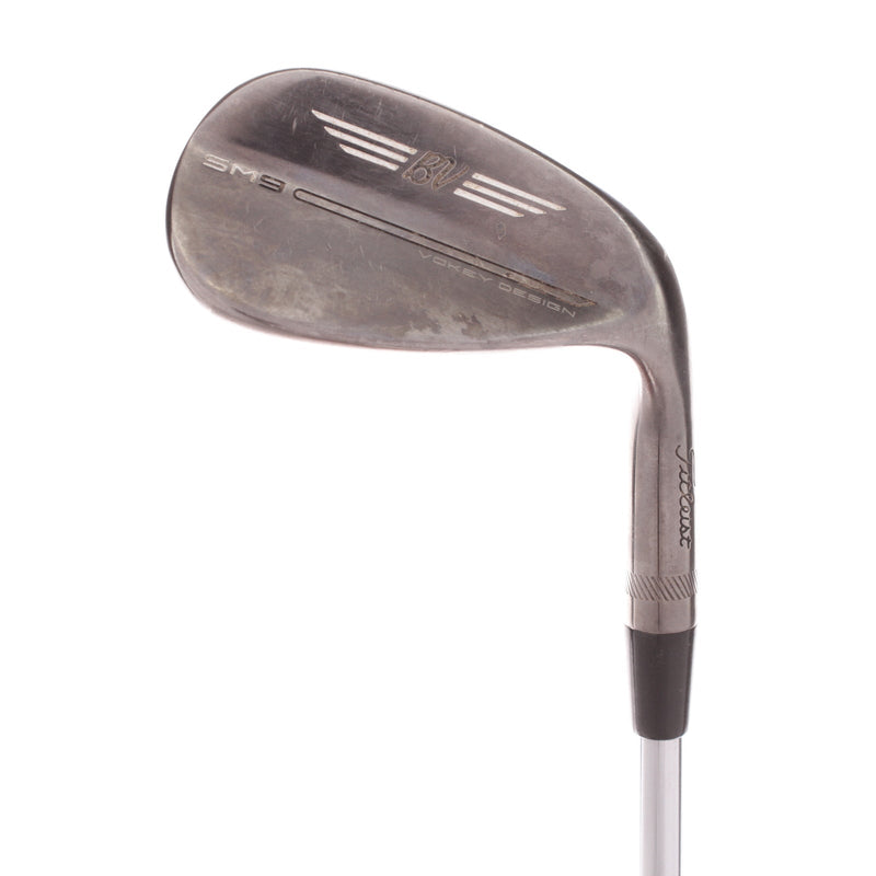 Titleist Vokey SM9 Brushed Steal Steel Men's Right Gap Wedge 52 Degree 12 Bounce F Grind Wedge - BV Vokey Design