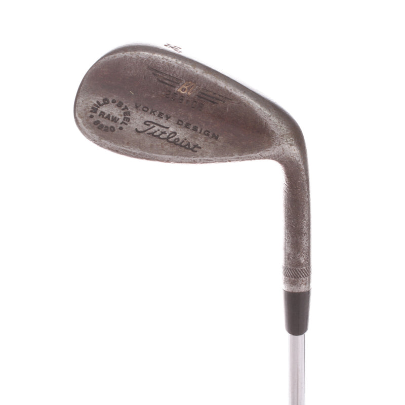 Titleist Mild Steel Raw Steel Men's Right Lob Wedge 58 Degree 8 Bounce Wedge Flex - Dynamic Gold / Wedge Flex